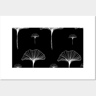 Ginkgo leaves Posters and Art